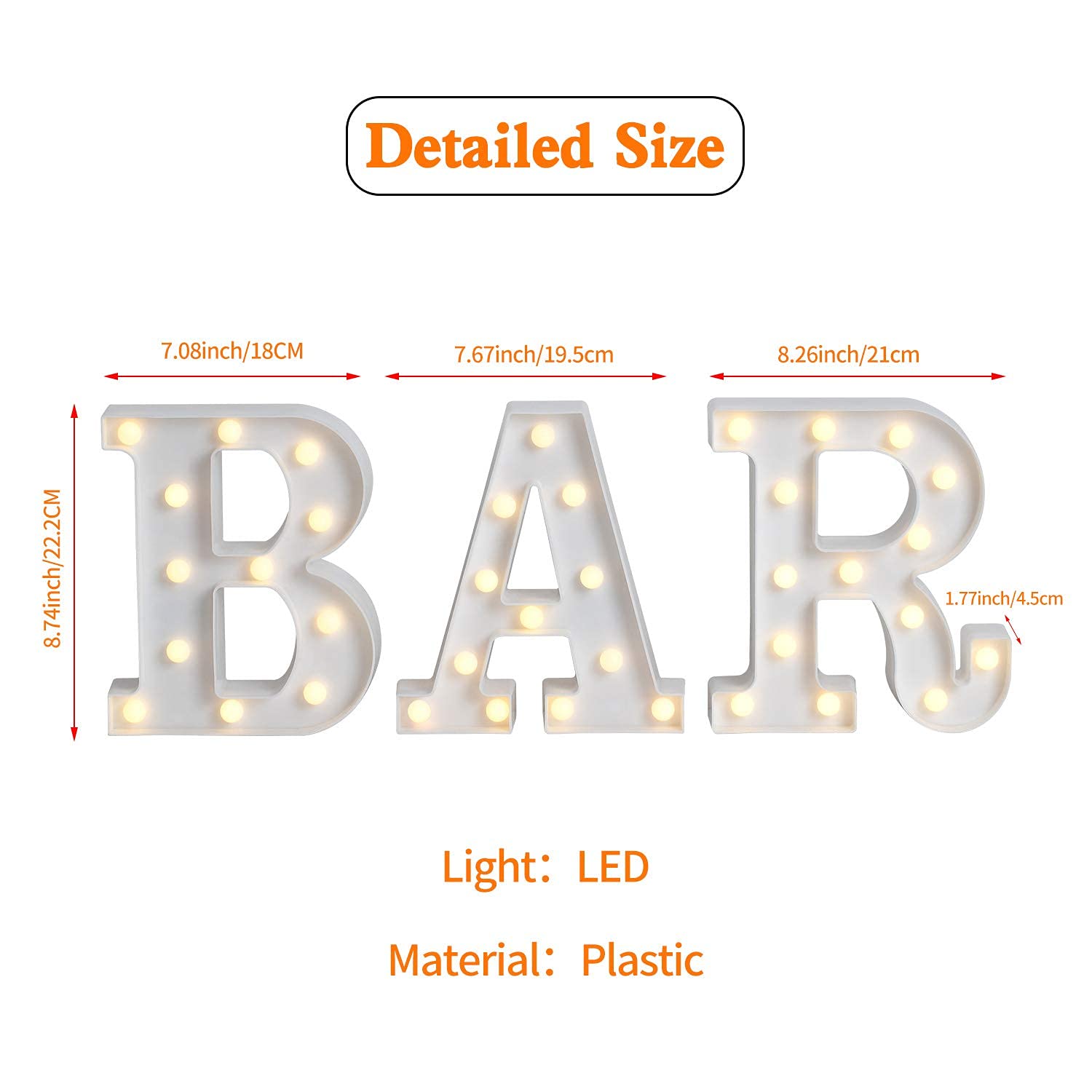 Rdutuok BAR sign lighting enhances weddings and festive celebrations