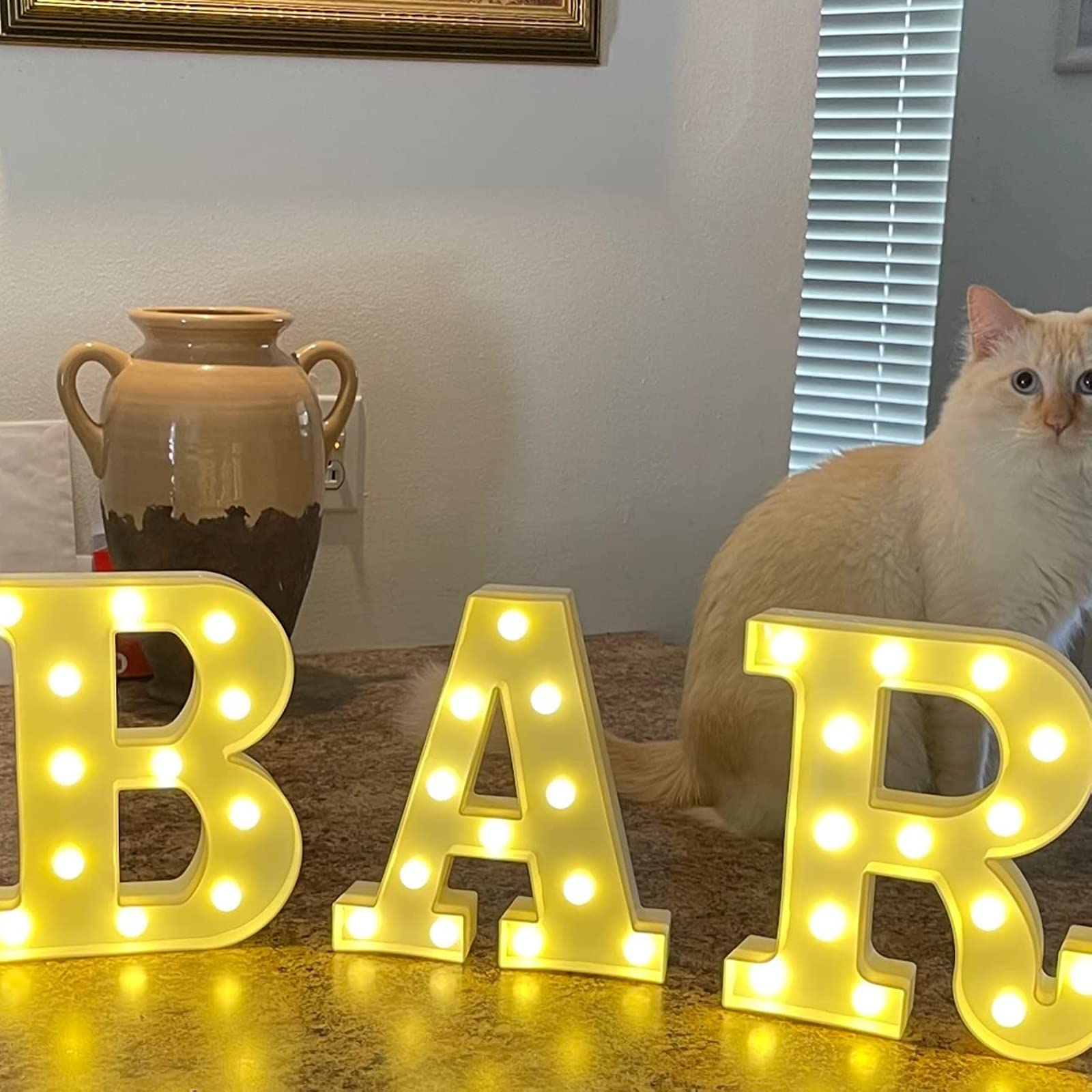 Rdutuok battery-operated sign letters for cordless party decor