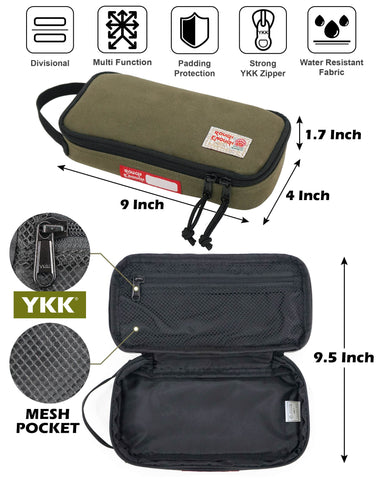 RE ROUGH ENOUGH inner mesh pocket keeps components organized and visible.