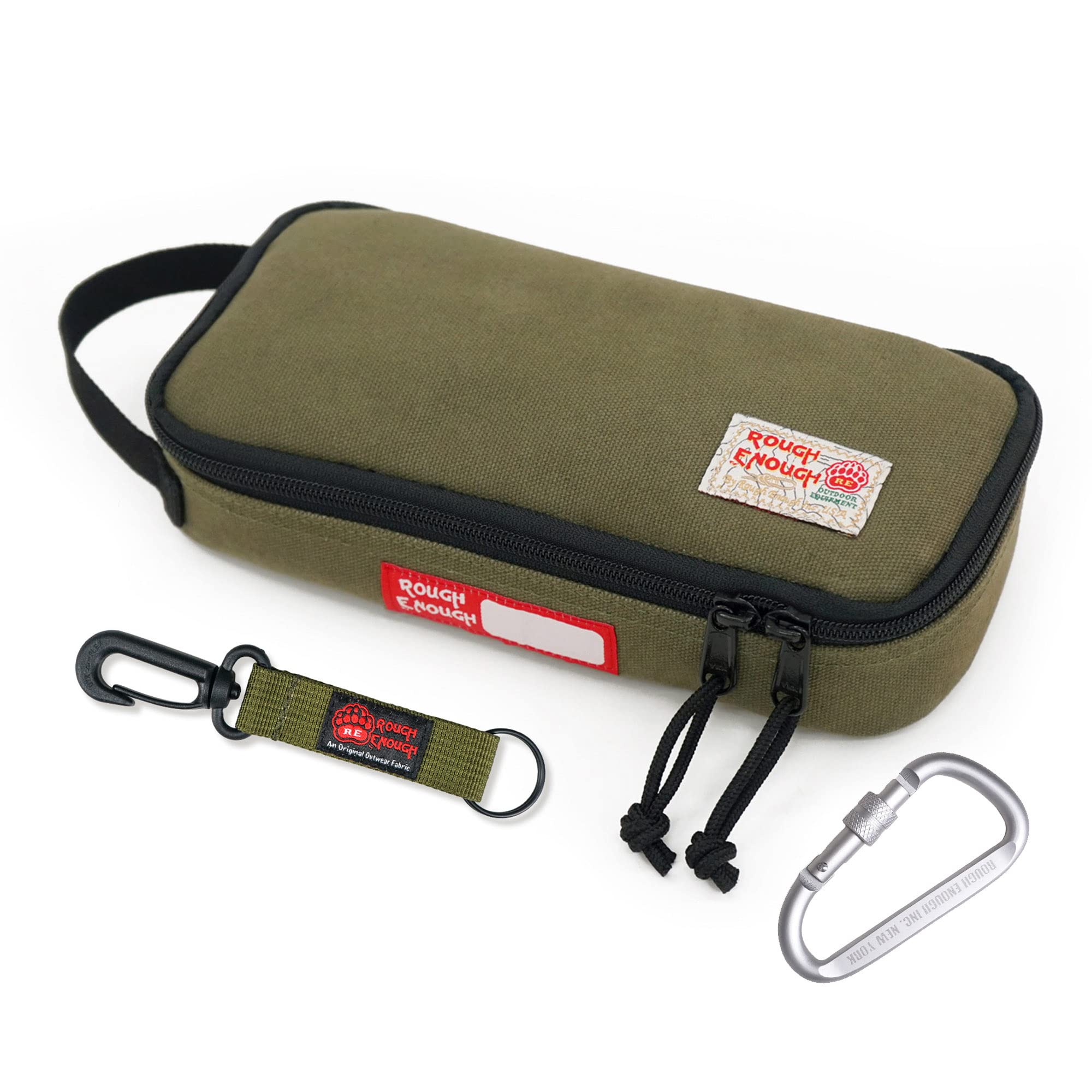 RE ROUGH ENOUGH small tool bag with zippered opening for quick access to tools.