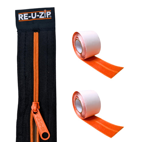 RE-U-ZIP dust barrier zipper in reusable setup for reliable containment