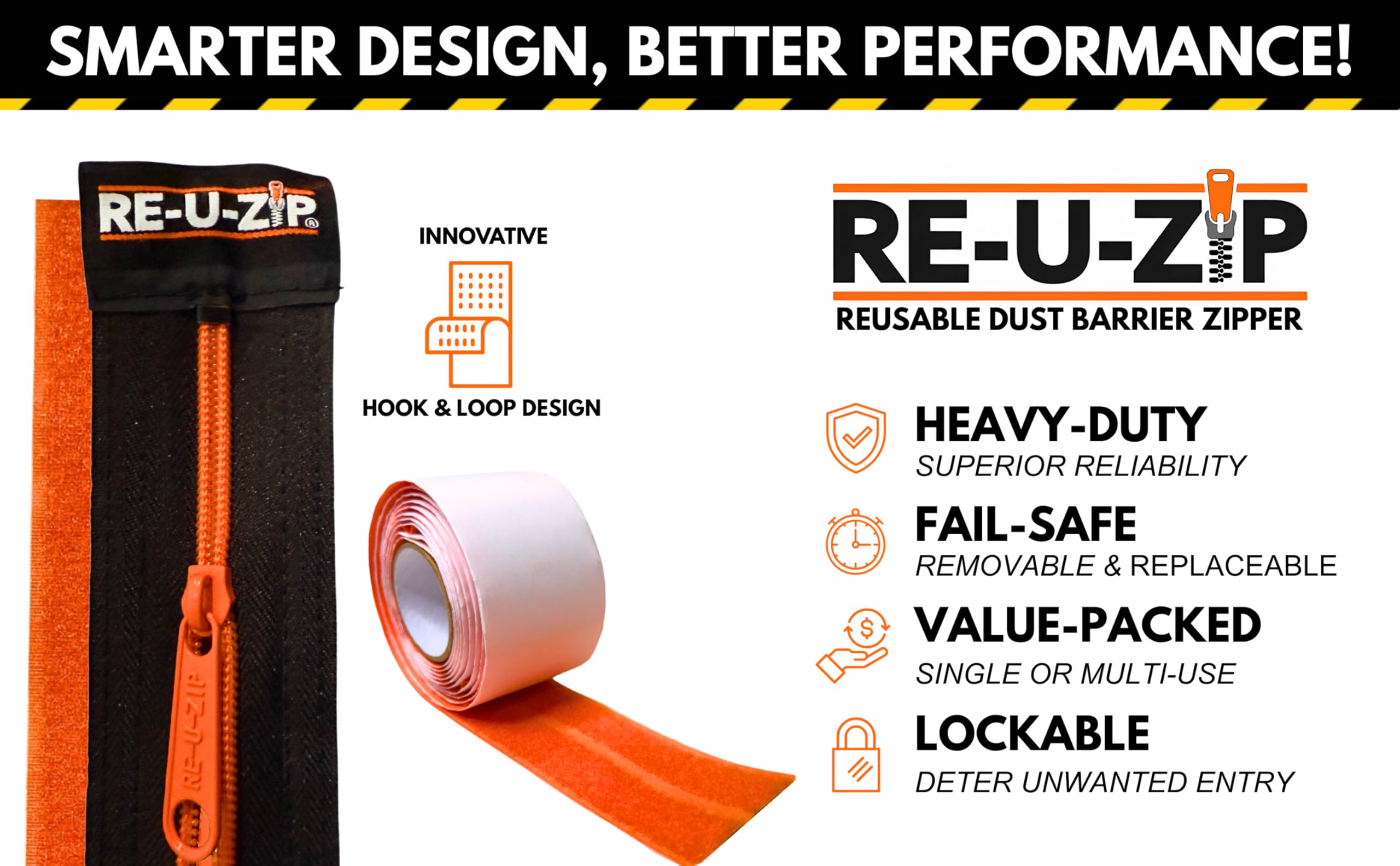 RE-U-ZIP mounting strip refill demonstrates cost-effective replacement