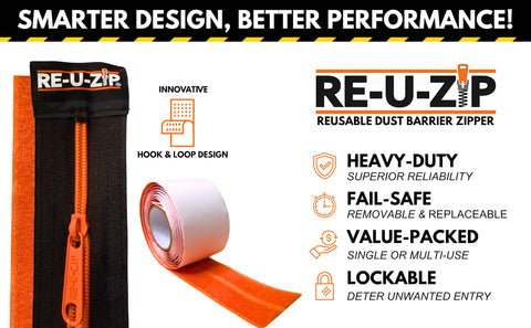 RE-U-ZIP mounting strip refill demonstrates cost-effective replacement