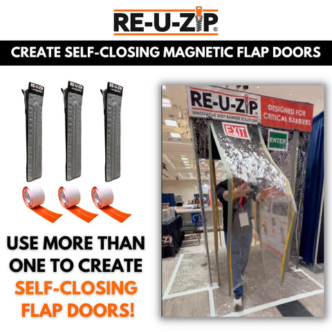 RE-U-ZIP mounting strip refills pack for easy replacement