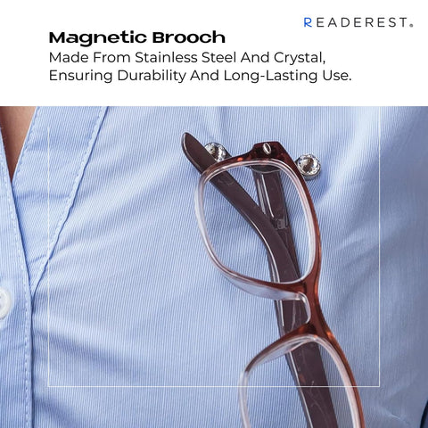 Readerest USA-made eyeglass holder showcases quality craftsmanship.