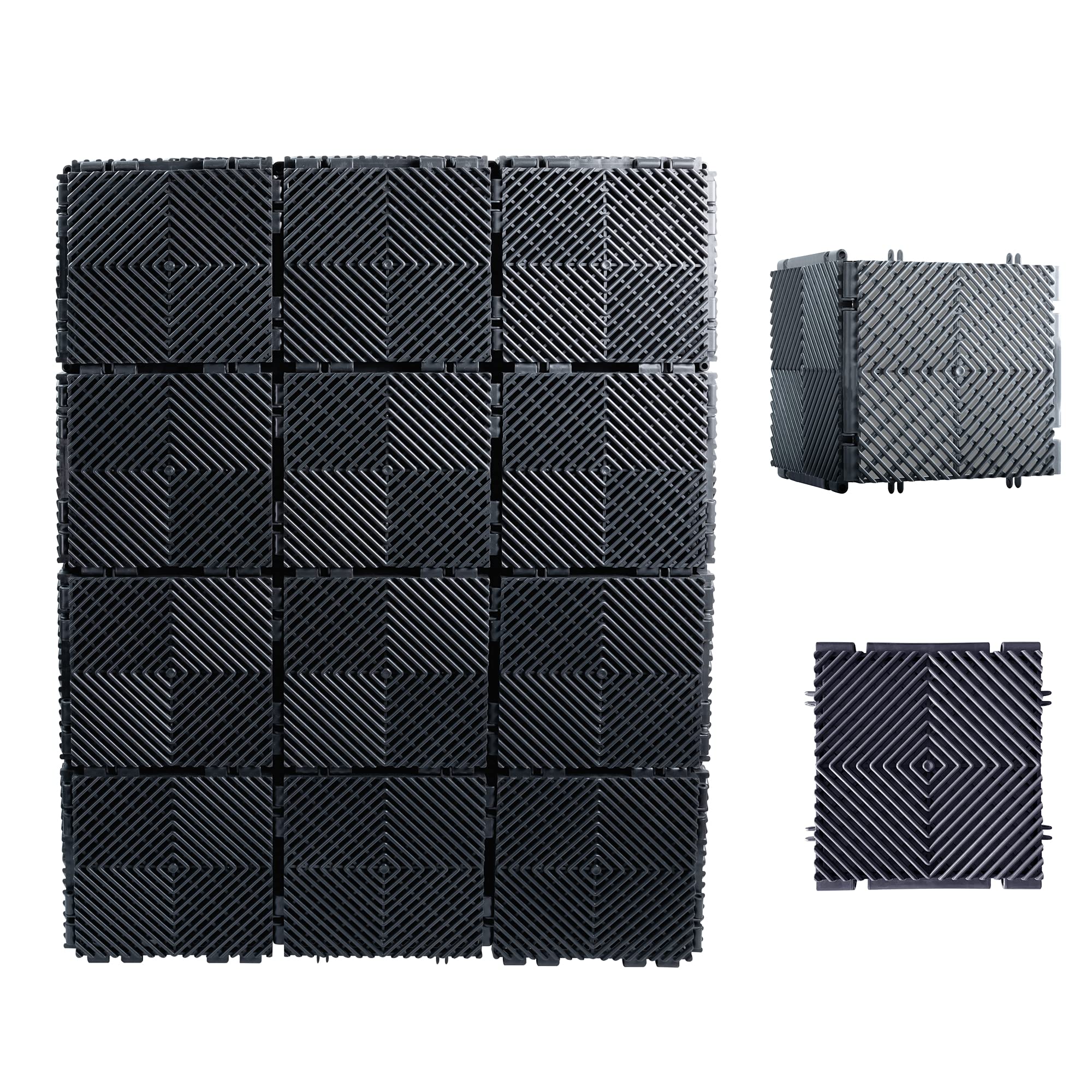 Ready Covers EZ Connect Tiles with snap pegs enable tool-free assembly.