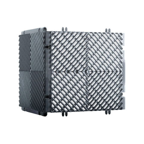 Ready Covers EZ Connect Tiles measure 7.5 by 7.5 inches for flexible layouts.