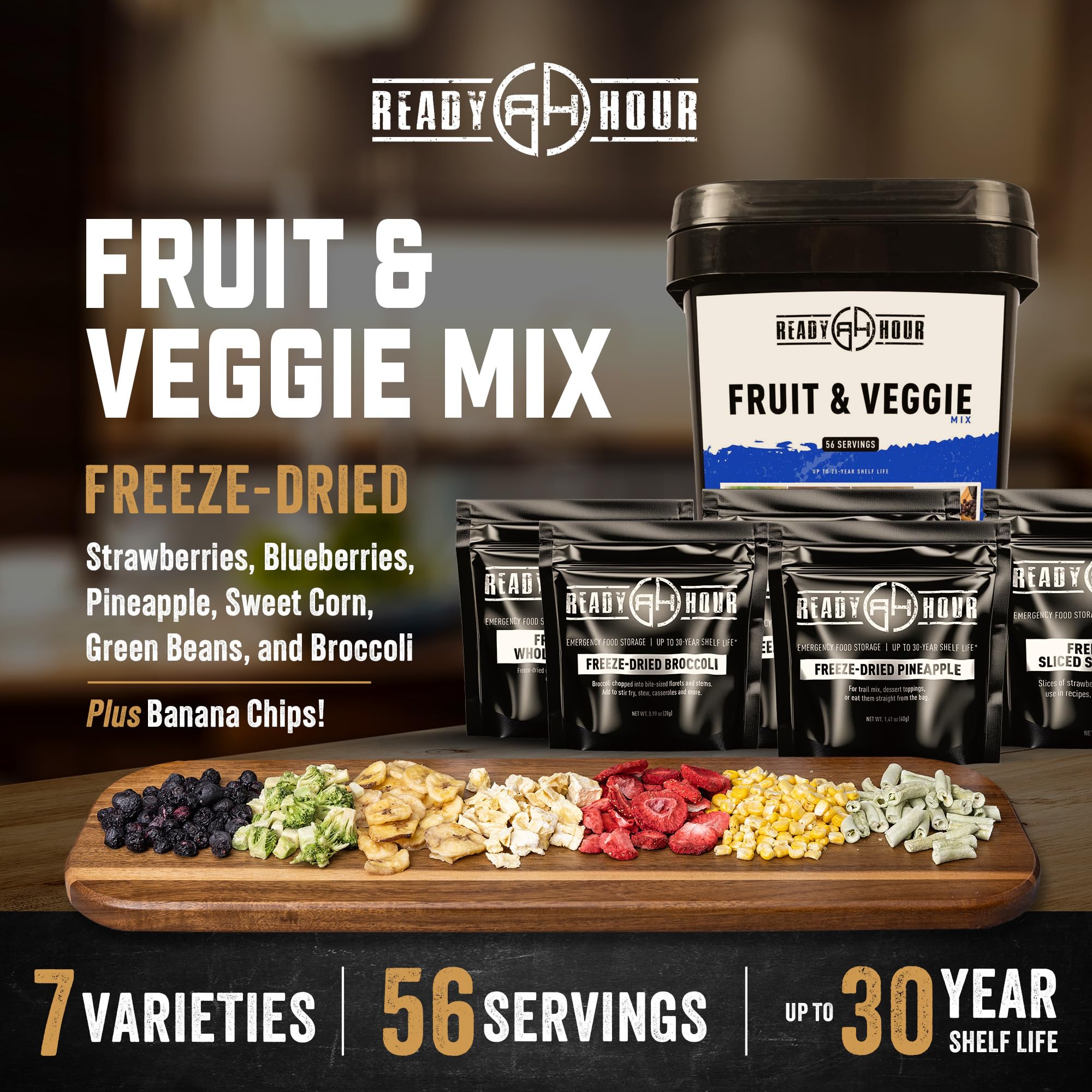 Ready Hour 30-year shelf life container designed for storage.