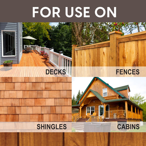 Brush application of Ready Seal 105 Natural Light Oak for smooth finish