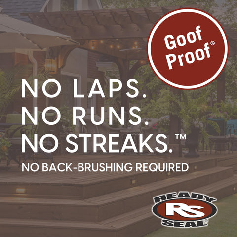 Deep penetration from Ready Seal 105 Natural Light Oak protects wood