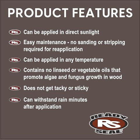 Color development after application for Ready Seal 105 Natural Light Oak takes about 14 days
