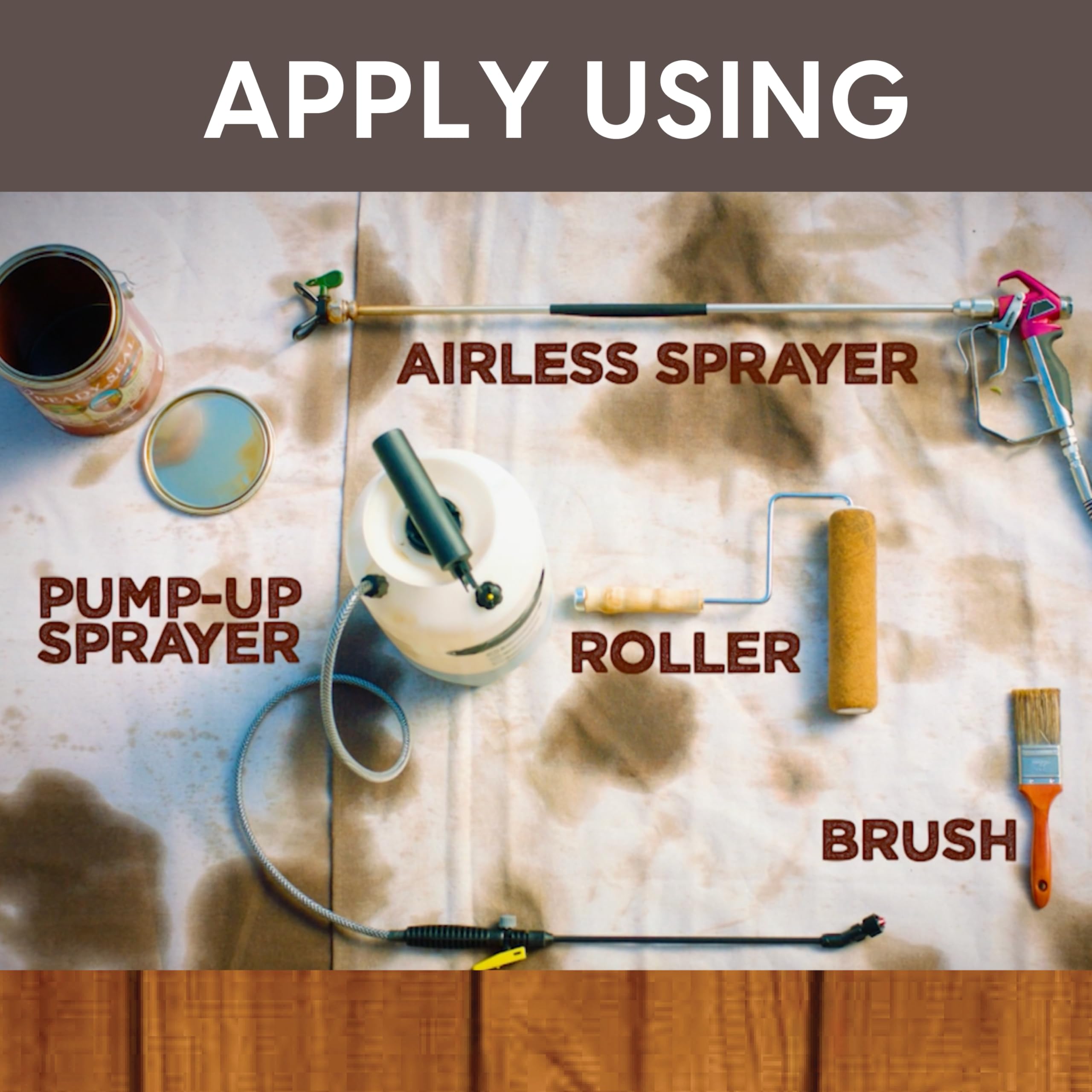 No back brushing required with Ready Seal 105 Natural Light Oak
