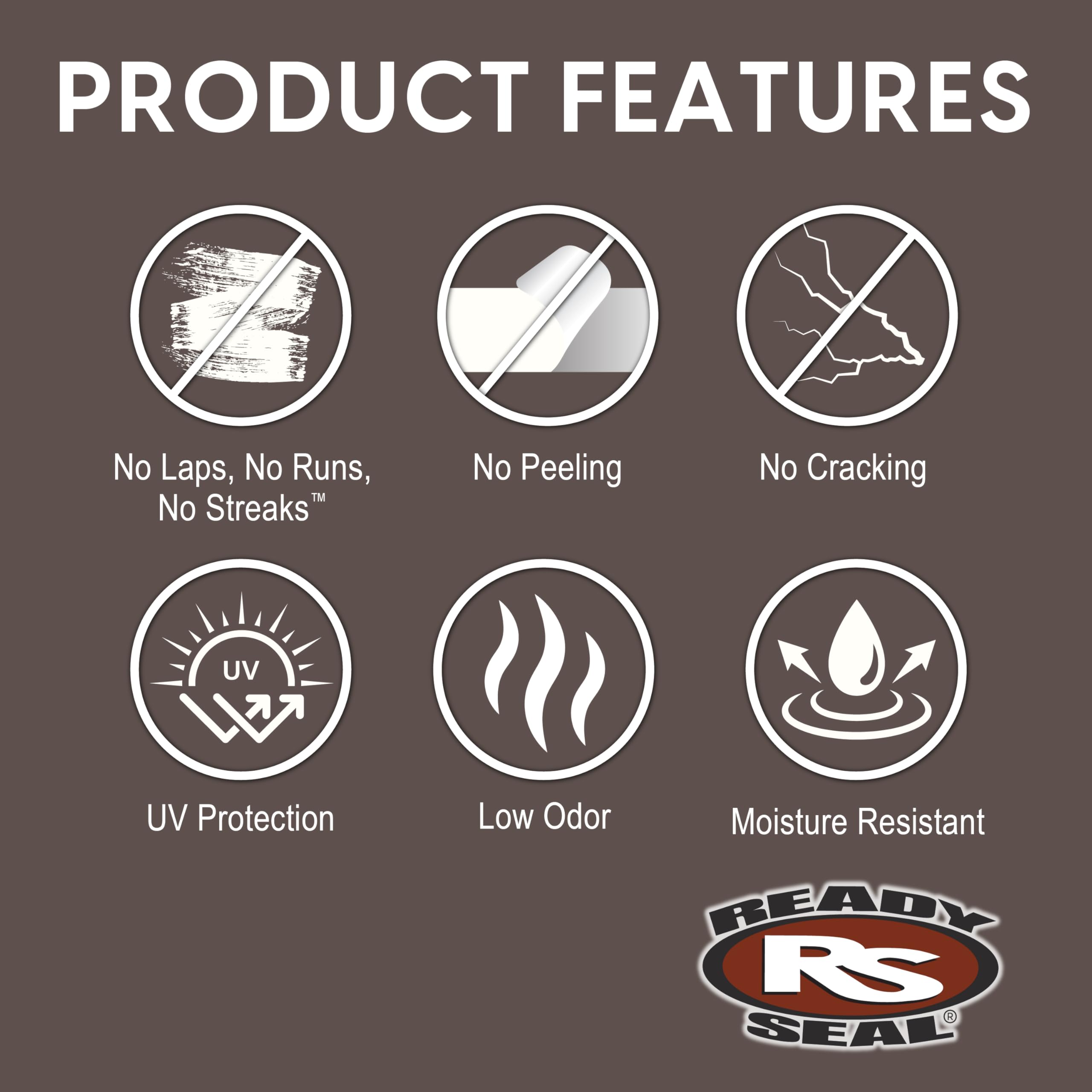 No laps or runs when using Ready Seal 105 Natural Light Oak