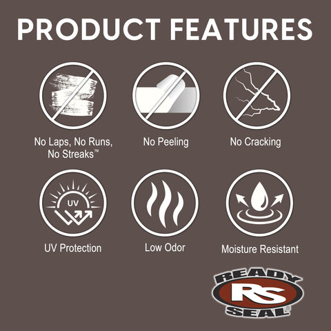 No laps or runs when using Ready Seal 105 Natural Light Oak