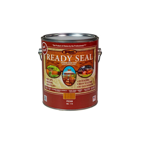 Ready Seal 115 Pecan exterior stain bottle for outdoor wood finishing and protection