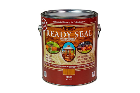 Ready Seal 115 Pecan stained wood grain protected from outdoor elements