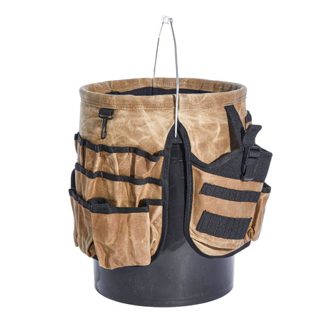 Readywares side-pocket layout demonstrates convenient tool access during job-site tasks.