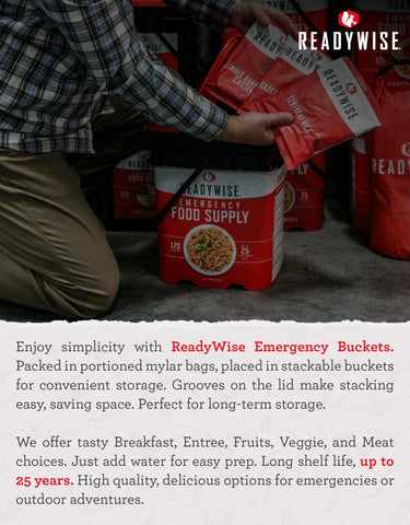 ReadyWise emergency kit in use for camping and disaster prep scenarios
