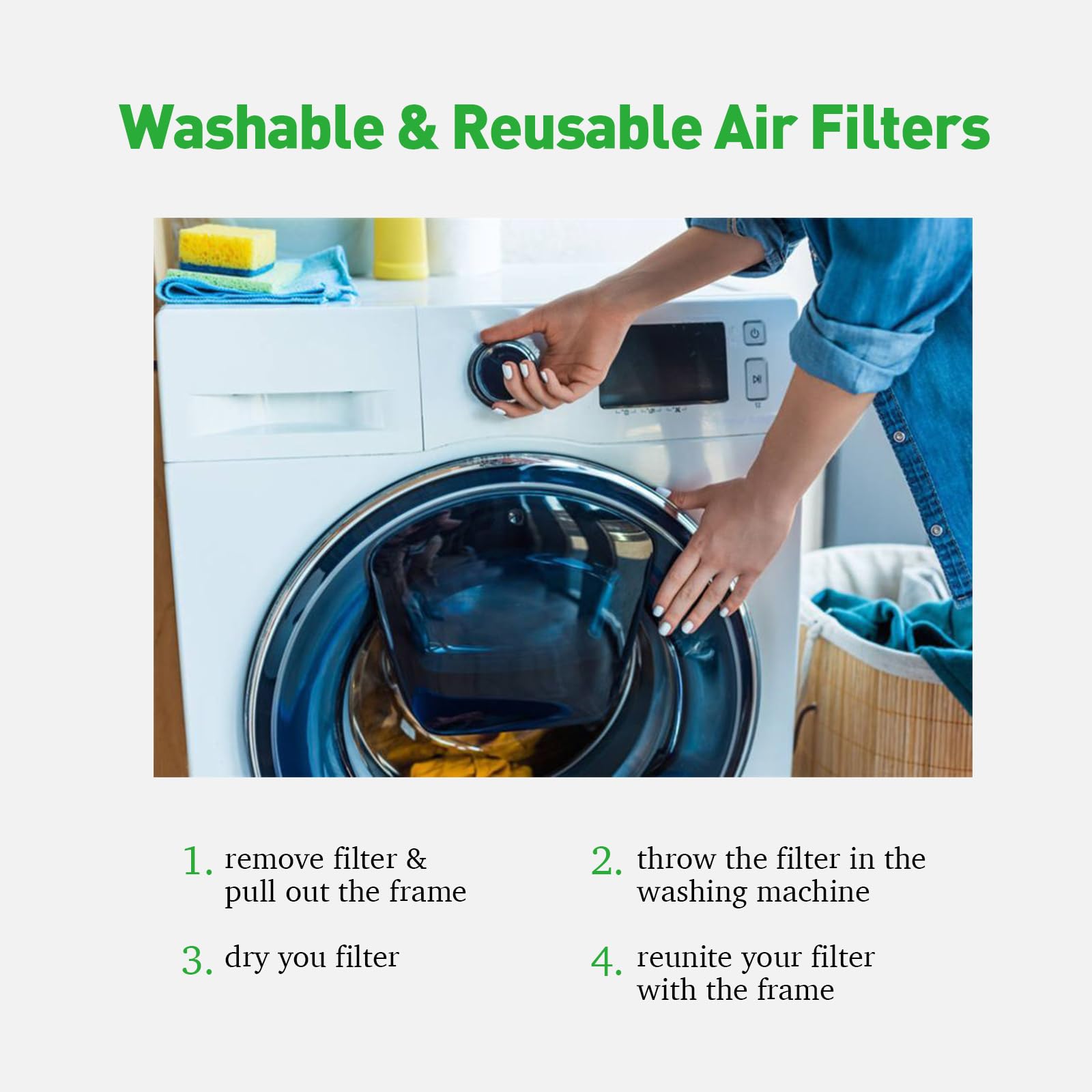 REAIR filter in HVAC system installation illustration