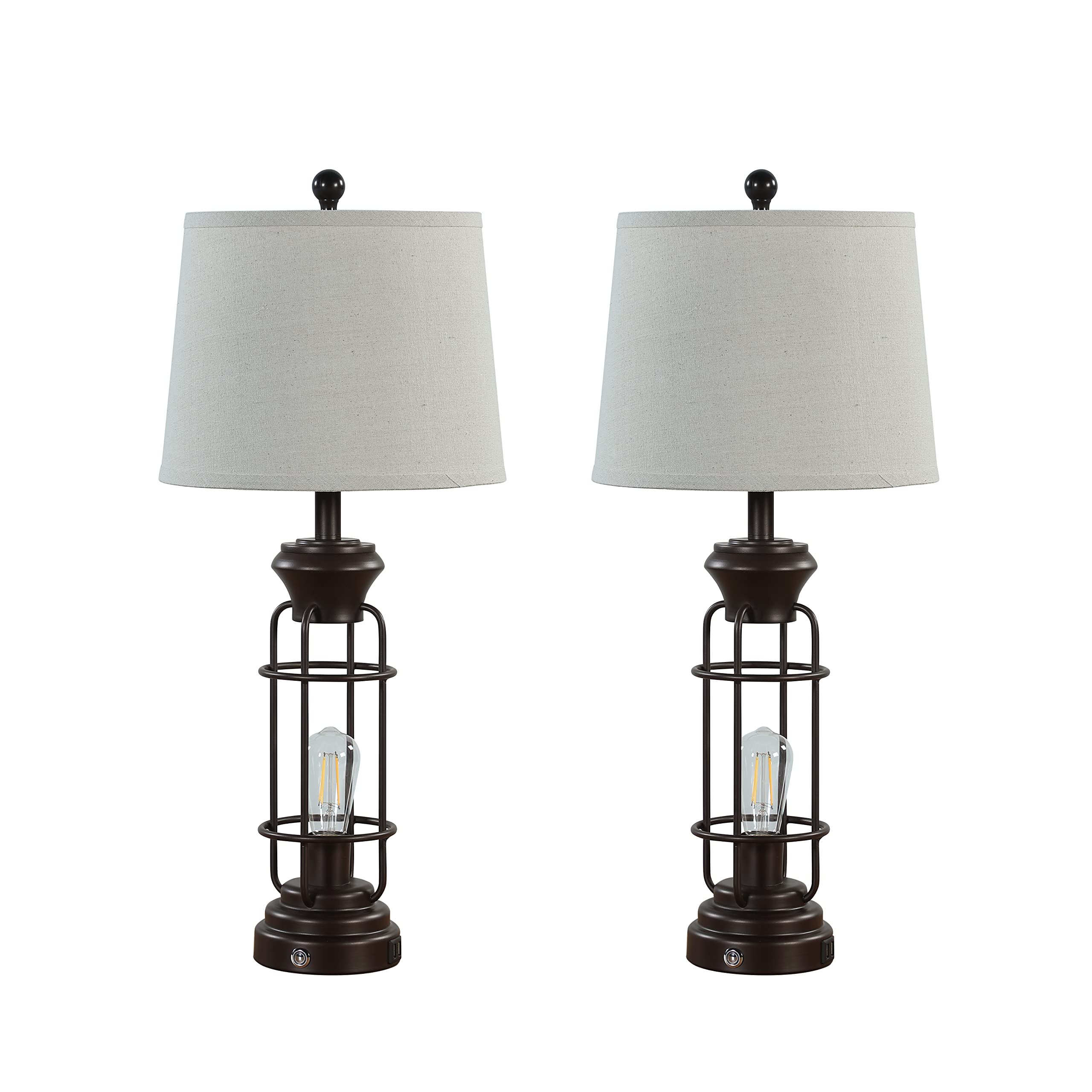 Reaketon bedroom setup with nightstand lamps creates a warm retreat.