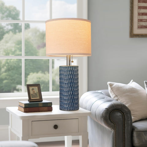 Reaketon bedside lamps on nightstands for balanced lighting.