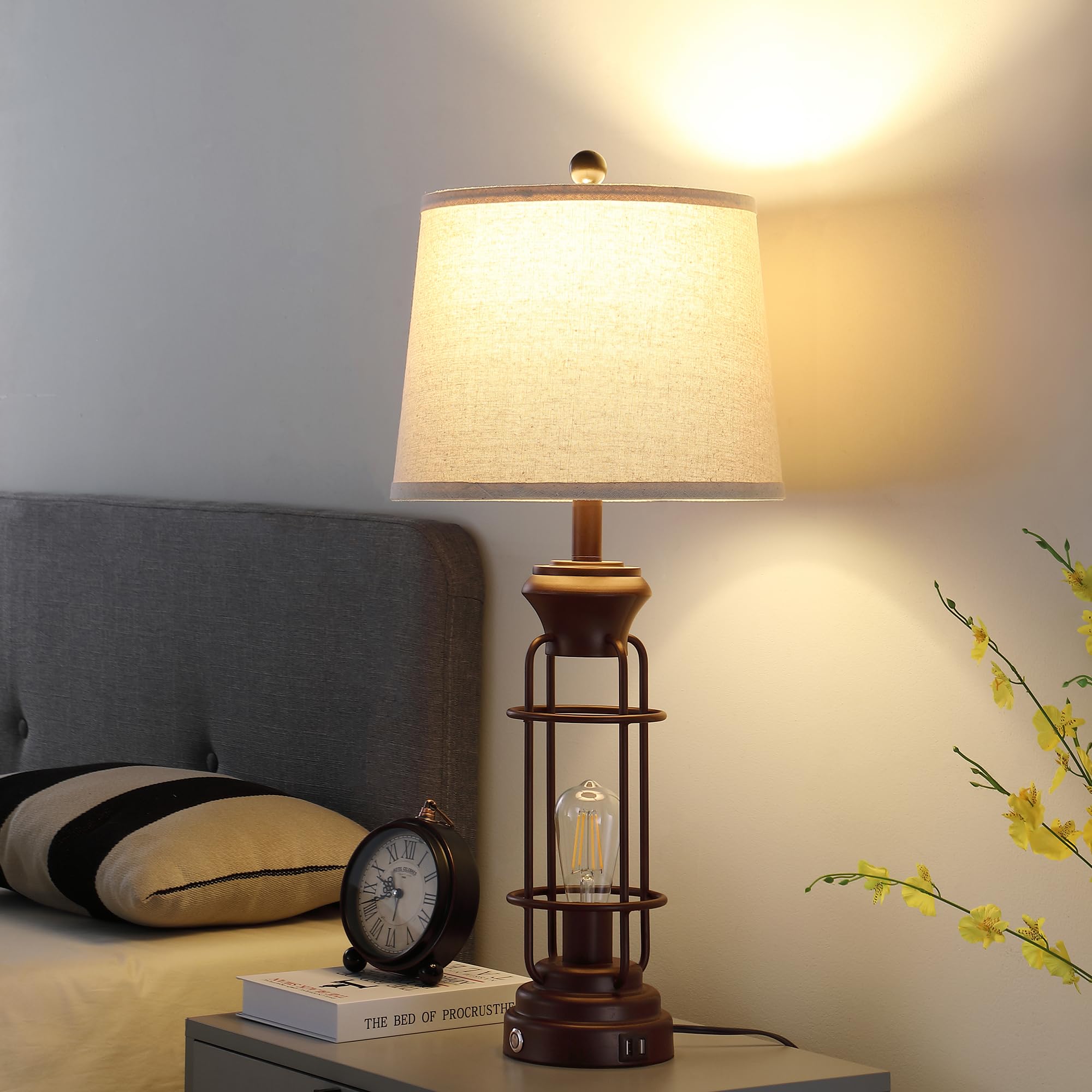 Reaketon dual charging ports keep devices powered without clutter.