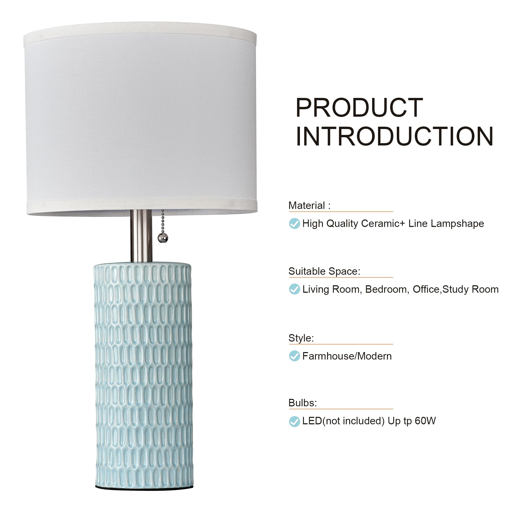 Reaketon versatile blue lamps for dorms, apartments, and home offices.