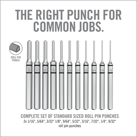 Real Avid Accu-Punch nickel-plated punches resist corrosion for long-lasting performance.