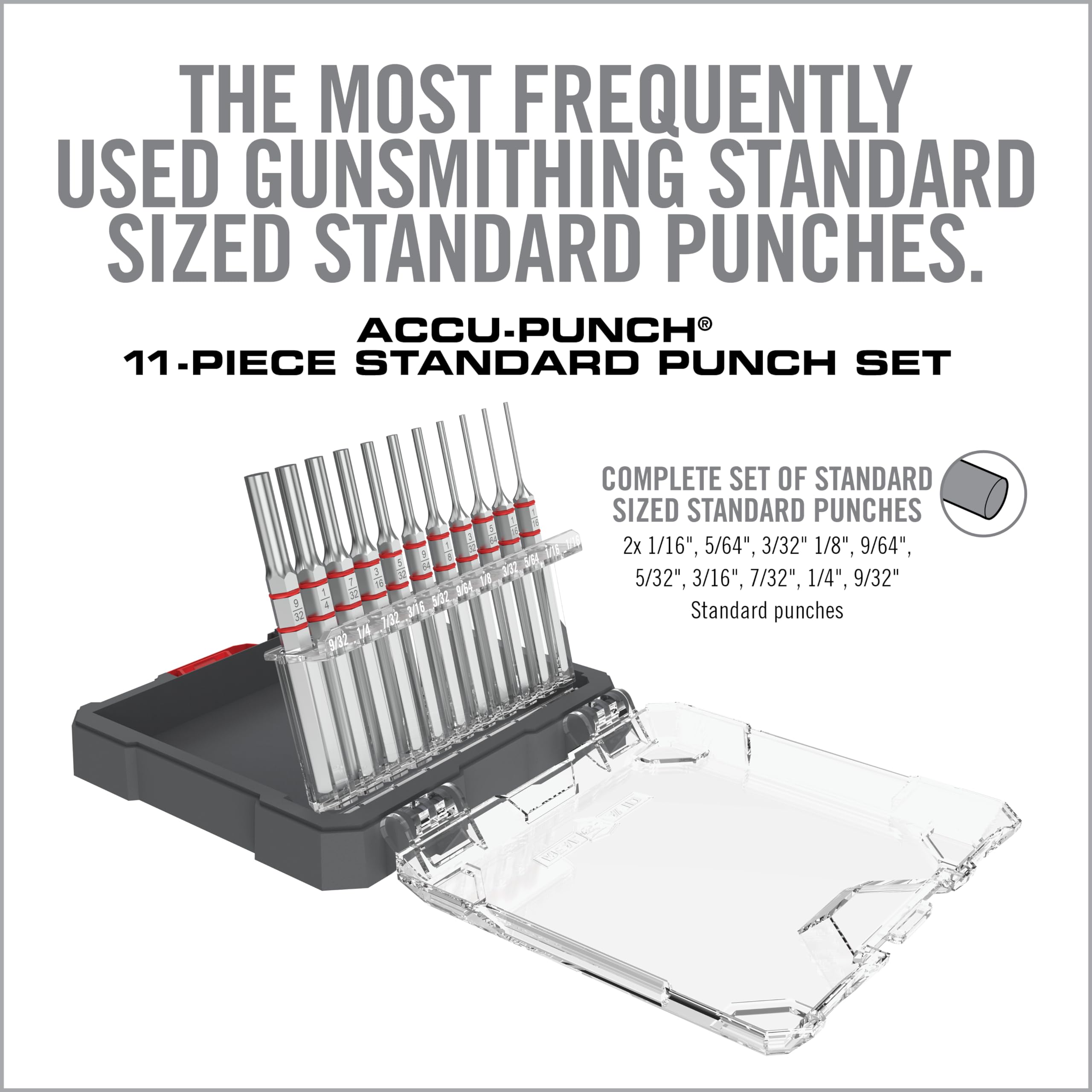 Real Avid Accu-Punch punches laid out for precise alignment and control during tasks.