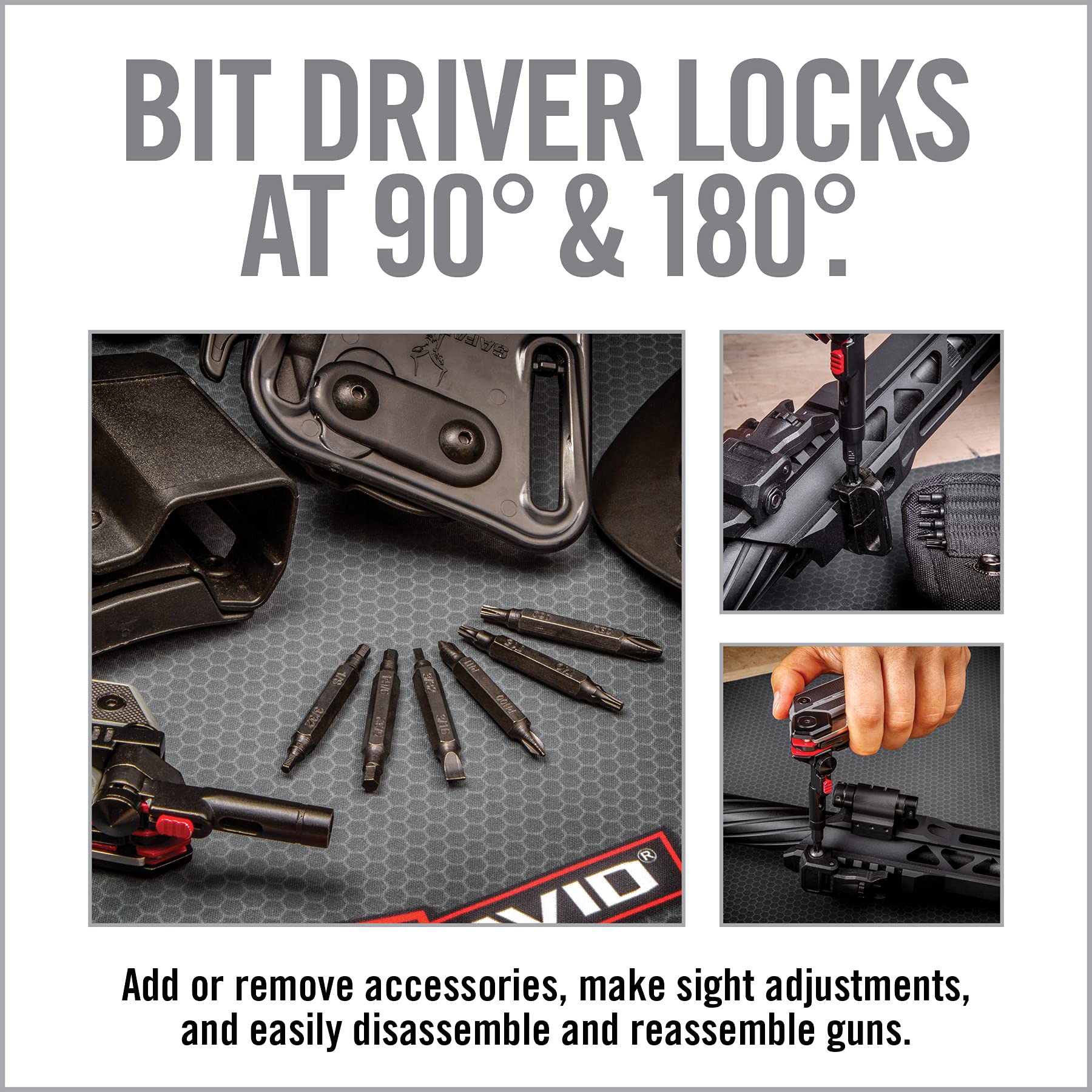 Real Avid Gun Tool Max MOLLE sheath for belt-ready storage.