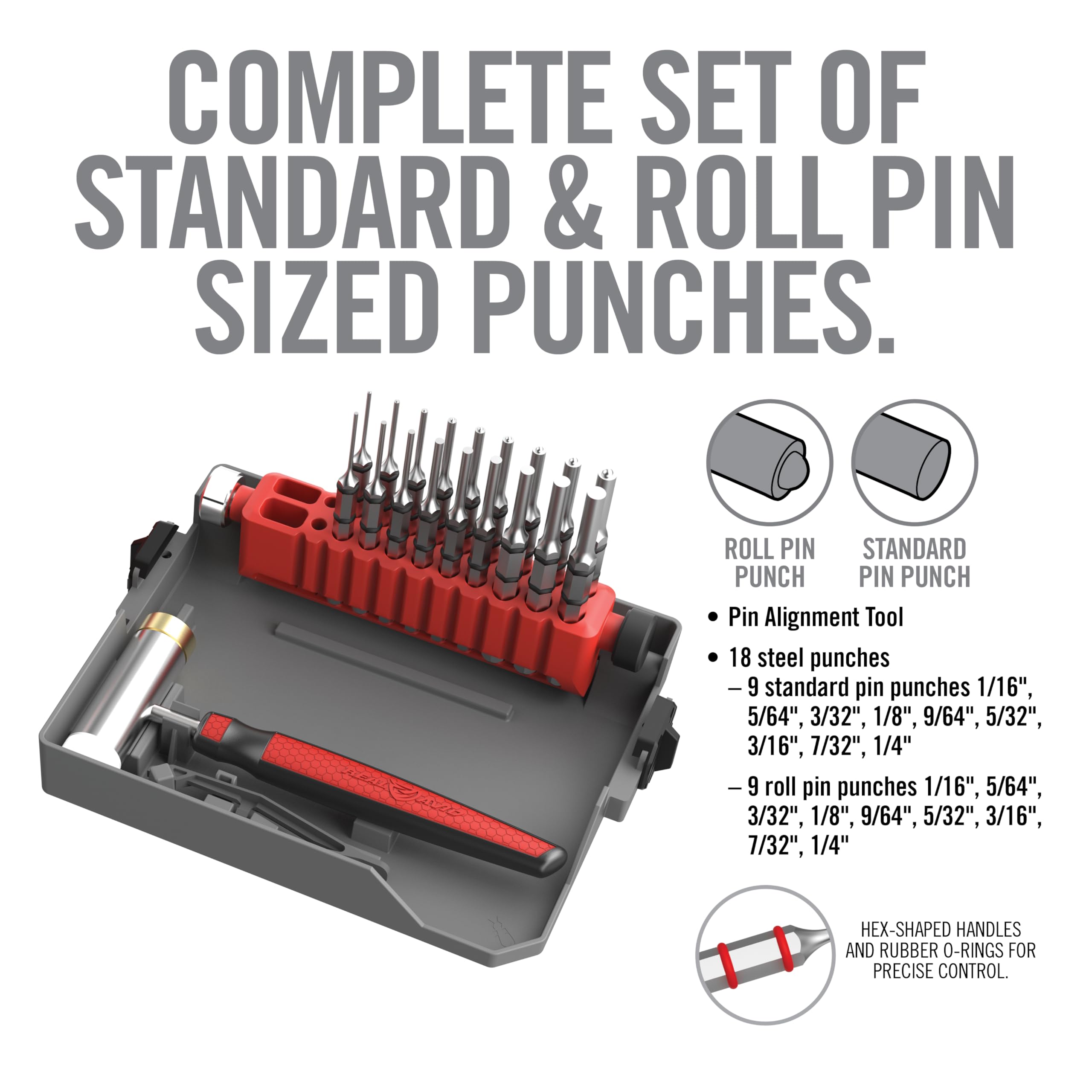 Real Avid Master Bench Block Pro-Kit embedded magnet catches driven pins.