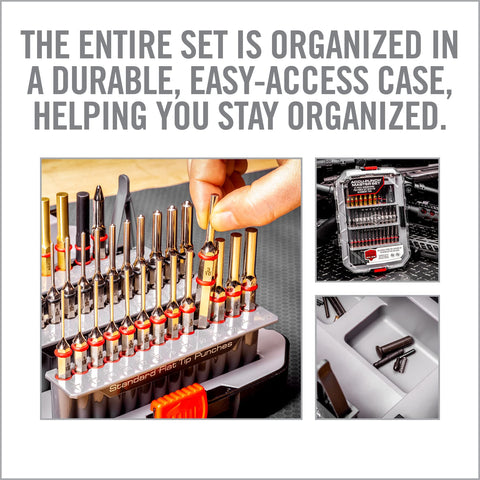 Real Avid packaged case keeps tools organized.