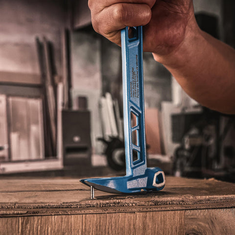 Real Steel 10-inch nail puller three 180-degree slots visible for smooth removal.