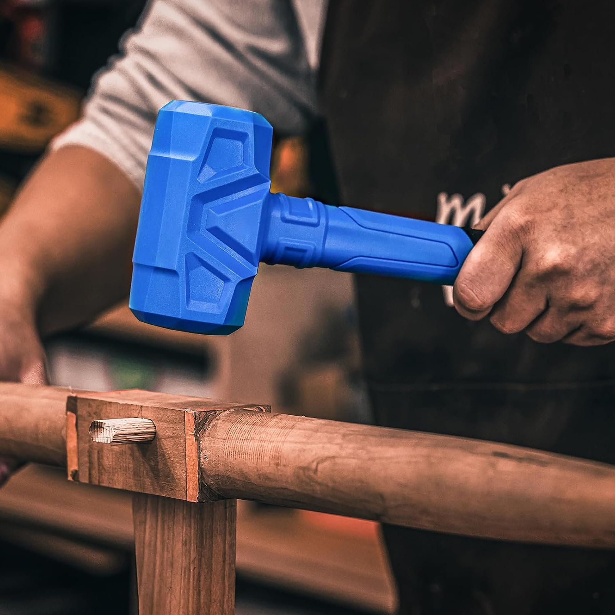 Real Steel Dead Blow Hammer with oil- and chemical-resistant construction for shop use.