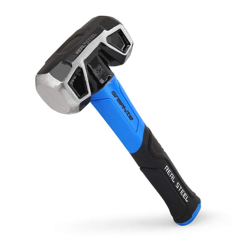 REAL STEEL Sledge Hammer head with forged pattern for durable impact.