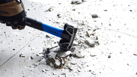REAL STEEL Sledge Hammer ideal for concrete work and drilling tasks.