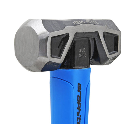 REAL STEEL Sledge Hammer graphite core construction boosts strength and balance.