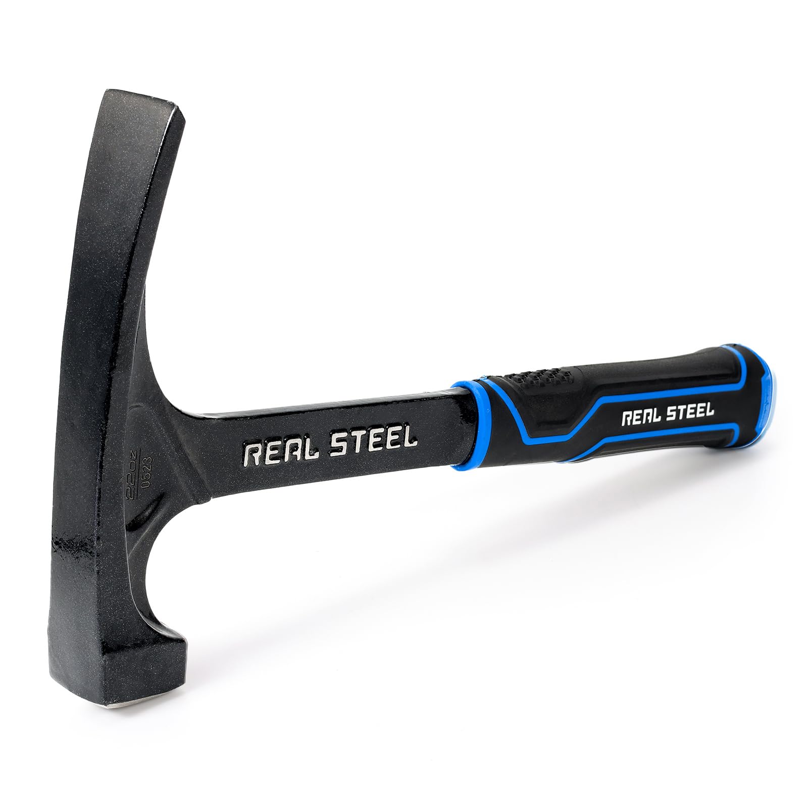 Real Steel Ultra Rock Pick Hammer square face for precise striking on stones.