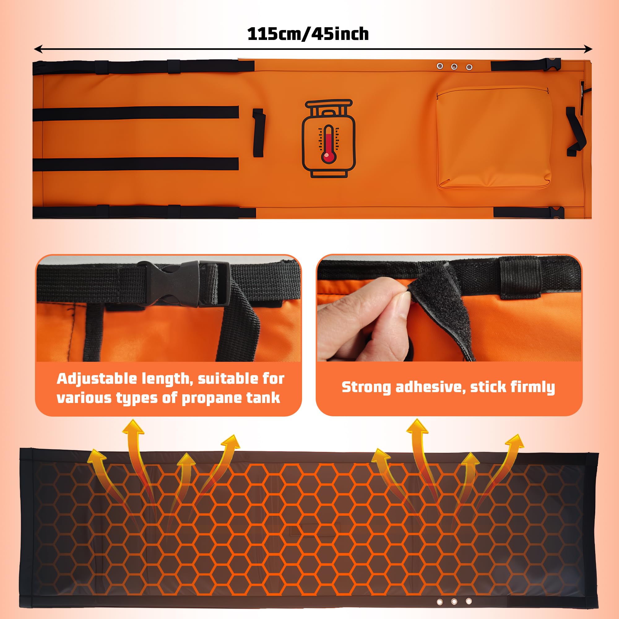 REALDOOGYMX propane tank heater blanket digital display aids quick, precise temperature control