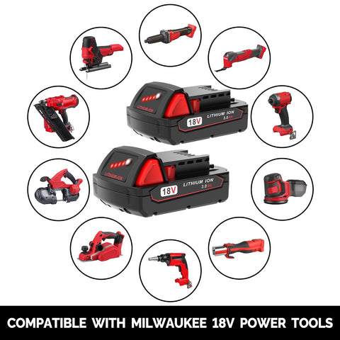 rebicacate m18 battery compatibility overview emphasizing versatile tool support