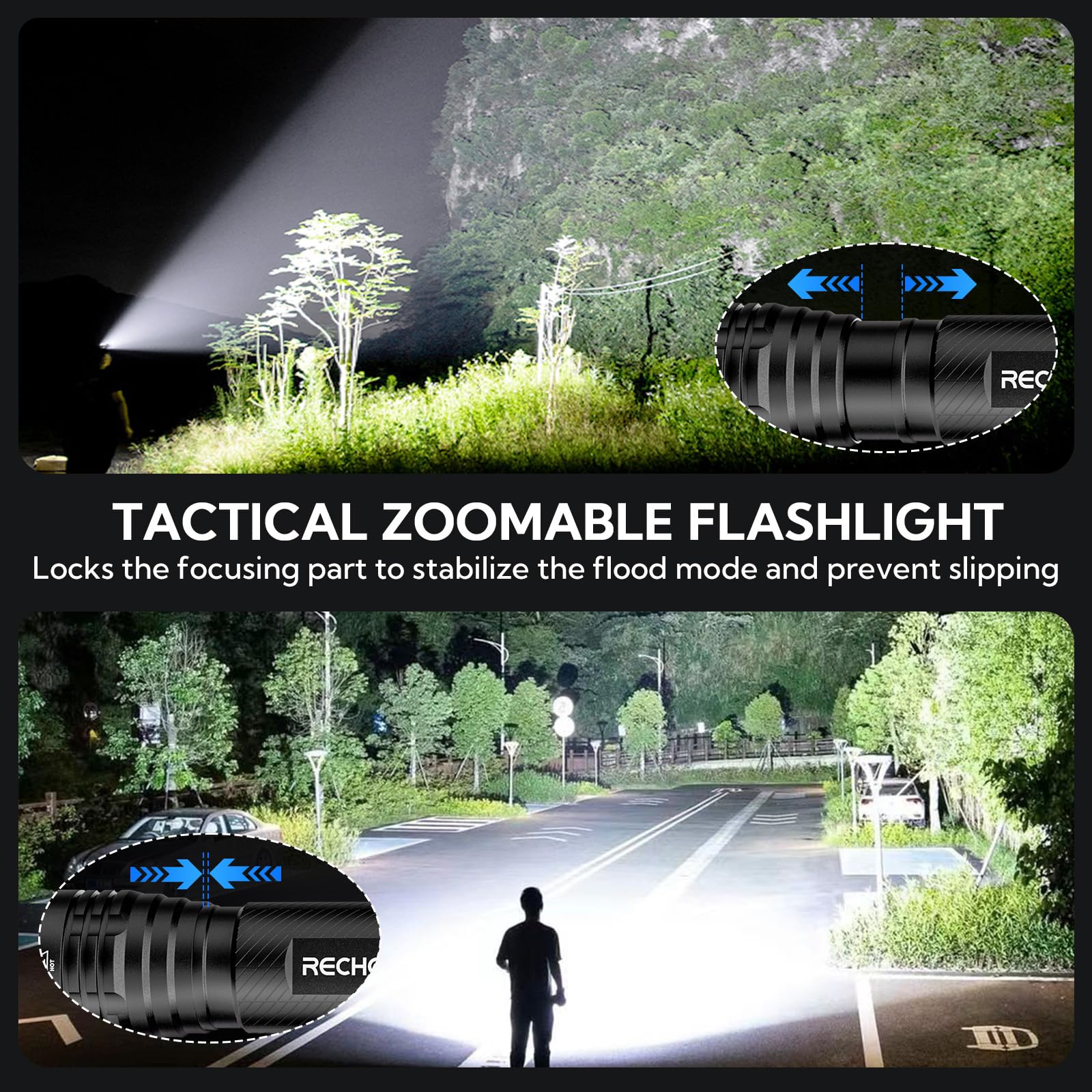 Zoomable focus on the RECHOO S2000 lets you see distant objects clearly