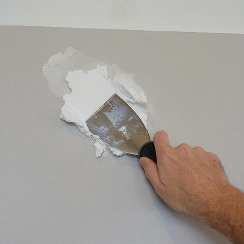 No sanding required with Red Devil ONETIME spackle.