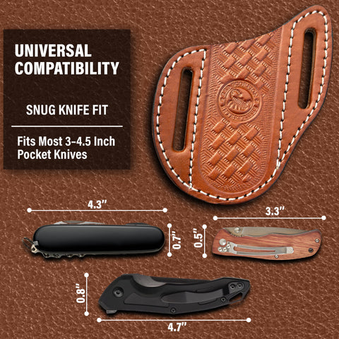 Red Scorpion full-grain leather holster with durable stitching for rugged adventures.