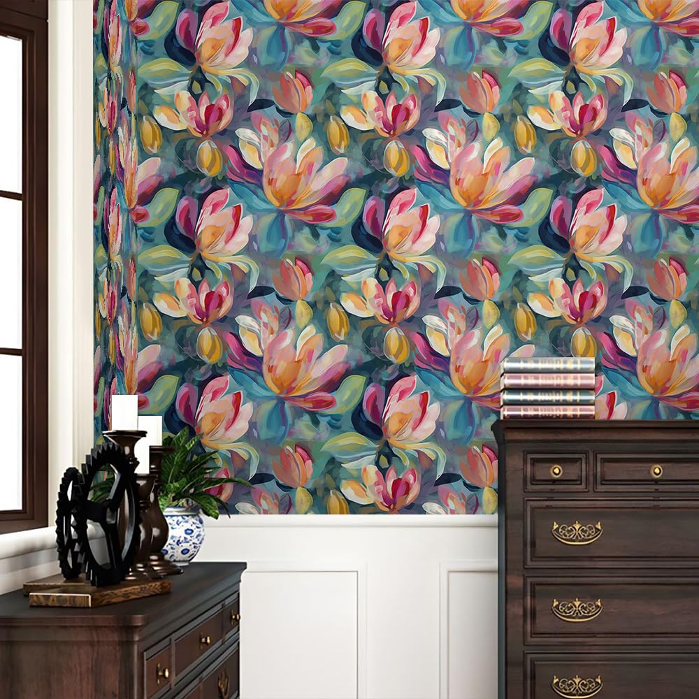 Redamancy Abstract art peel-and-stick wallpaper for stylish, mess-free walls.