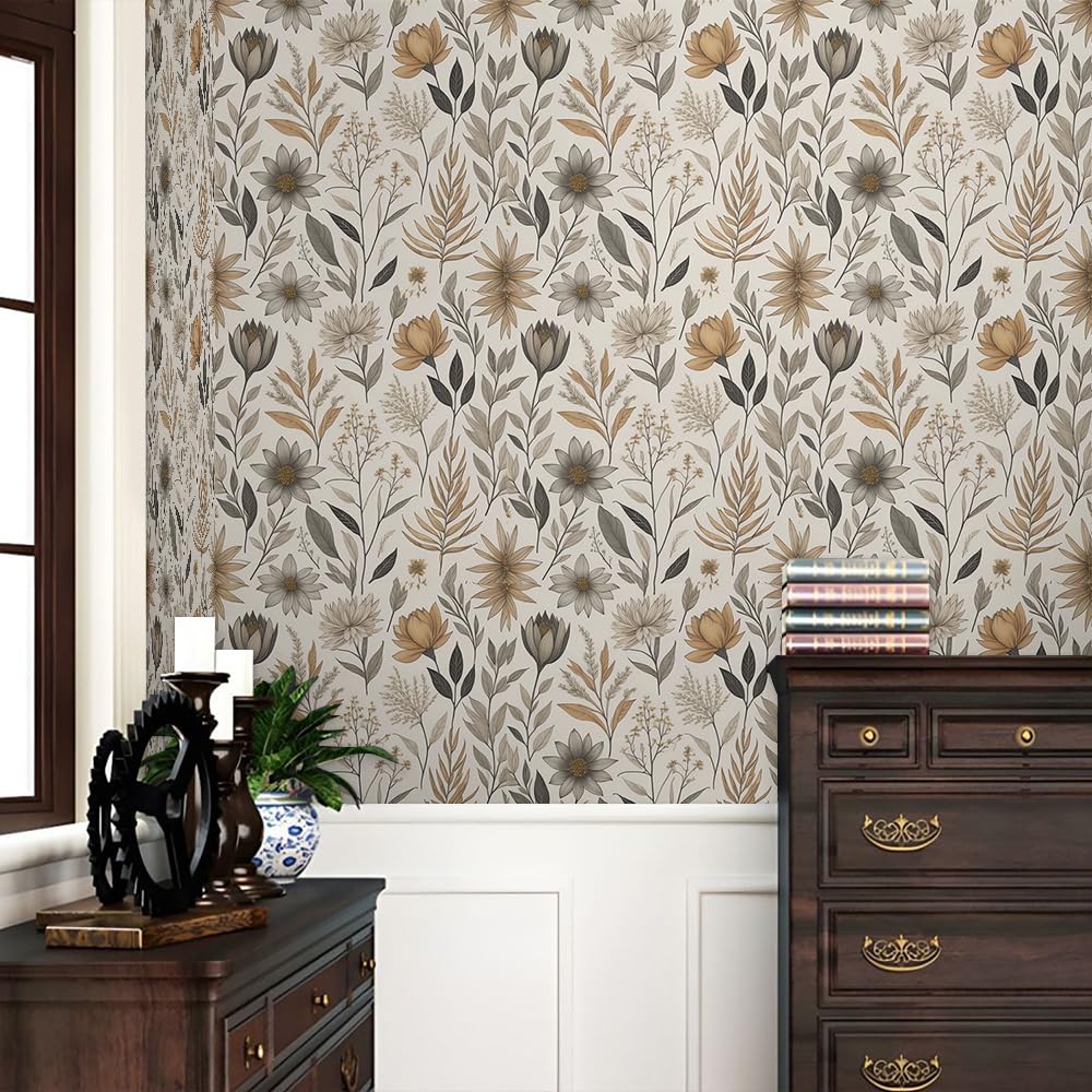 Redamancy removable wallpaper application on nightstand to refresh drawers.