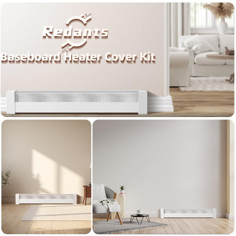 Redants 3ft baseboard cover with right endcap for a polished edge and stability
