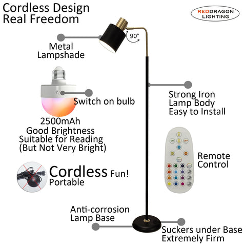 Reddragon Lighting removable bulb for easy charging via USB