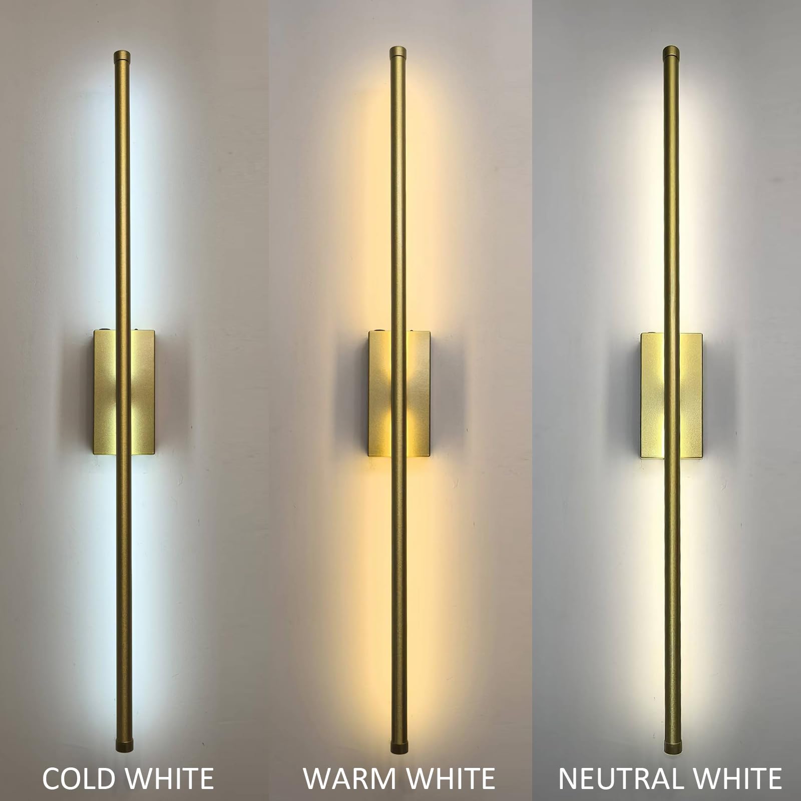 Reddragon Lighting living room ambiance created by cordless gold sconces