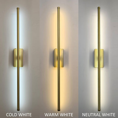 Reddragon Lighting living room ambiance created by cordless gold sconces