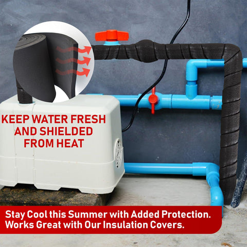 Redford Supply Co. 2 Pack wrapped around a pipe for easy bend insulation